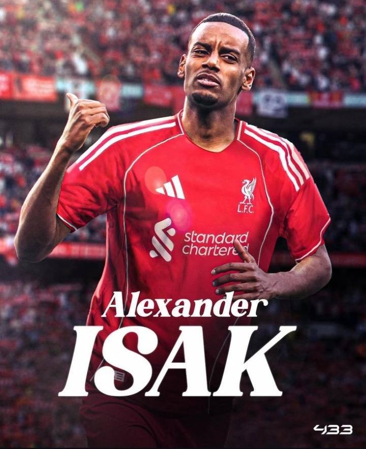 创纪录报价！记者：利物浦准备1.3亿报价伊萨克，今天与纽卡会谈