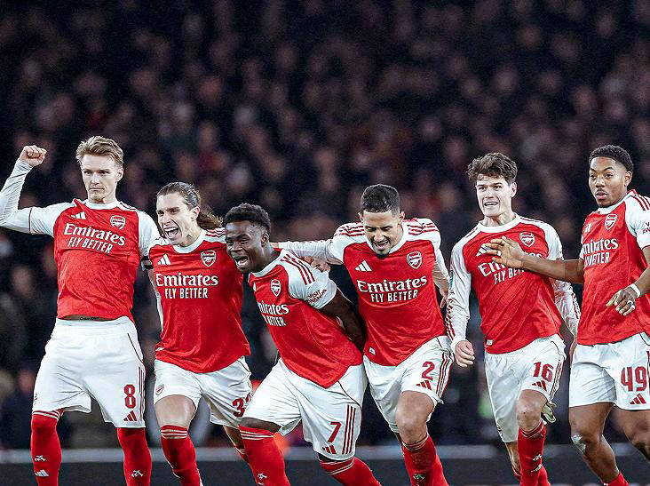 阿森纳险胜水晶宫晋级联赛杯四强，半决赛将迎战切尔西，有望冲击赛季四冠王